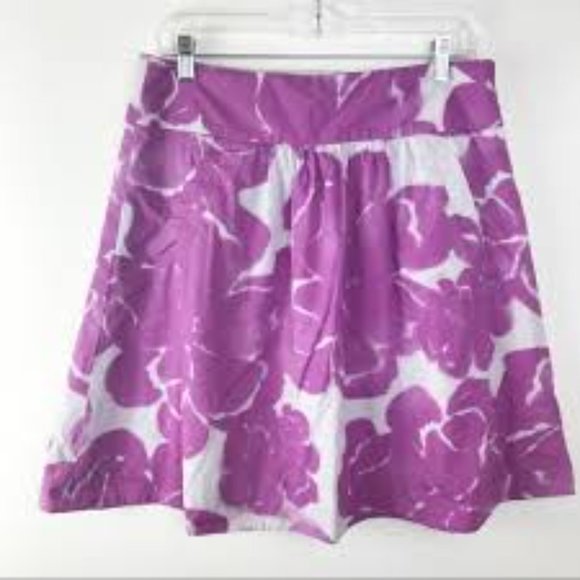 J. Crew Purple Watercolor Pocket Skirt - Picture 2 of 5